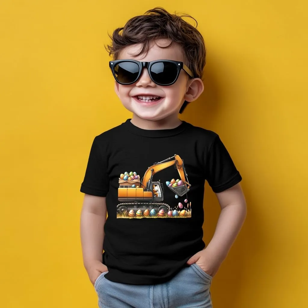 Toddler Shirts for Boys Grils Kids,Short-Sleeve Kids' Easter Shirts – Fun & Cute Designs Easter Shirt, 2-6T