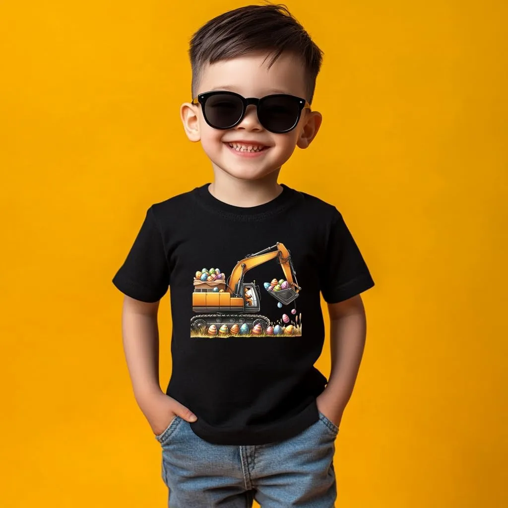 Toddler Shirts for Boys Grils Kids,Short-Sleeve Kids' Easter Shirts – Fun & Cute Designs Easter Shirt, 2-6T