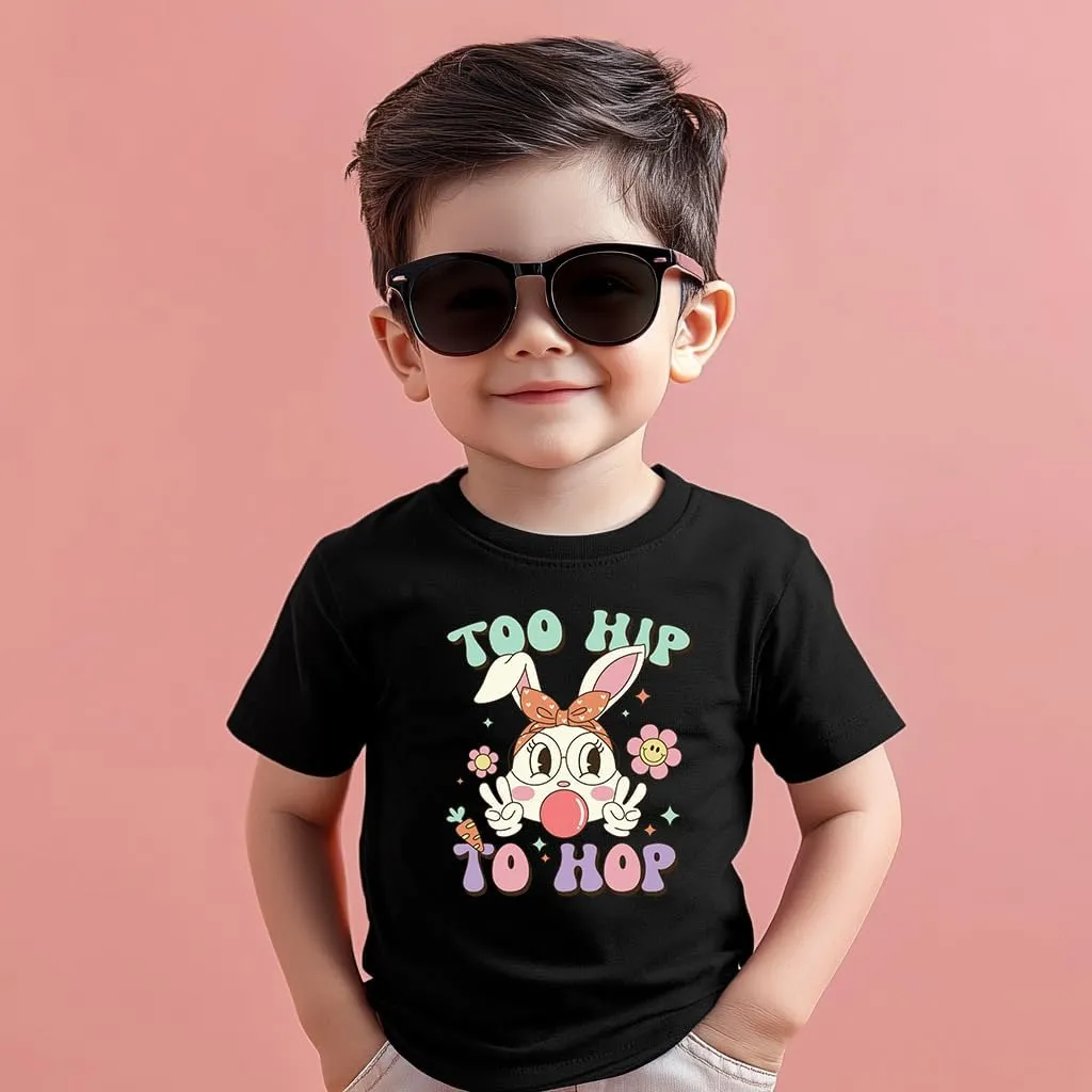 Toddler Shirts for Boys Grils Kids,Short-Sleeve Kids' Easter Shirts – Fun & Cute Designs Easter Shirt, 2-6T