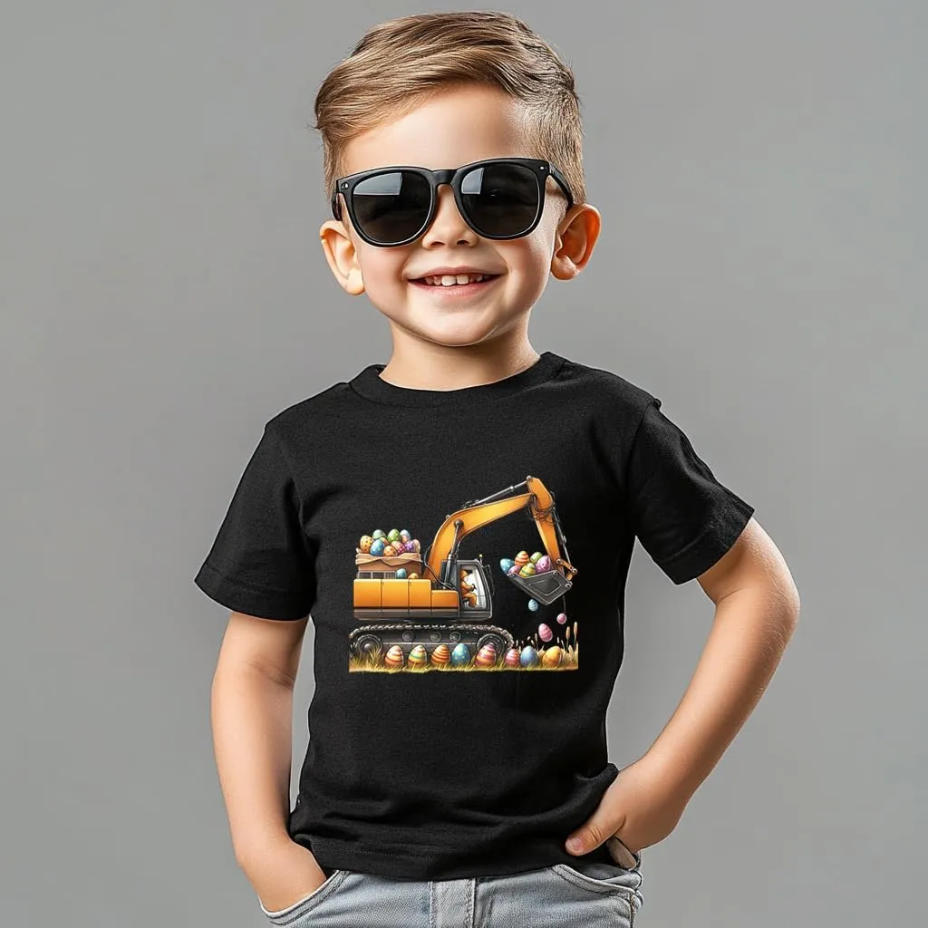 Toddler Shirts for Boys Grils Kids,Short-Sleeve Kids' Easter Shirts – Fun & Cute Designs Easter Shirt, 2-6T