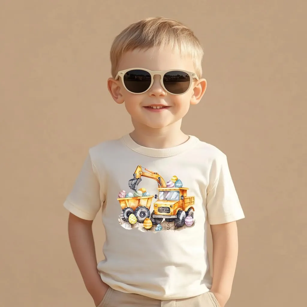 Toddler Shirts for Boys Grils Kids,Short-Sleeve Kids' Easter Shirts – Fun & Cute Designs Easter Shirt, 2-6T