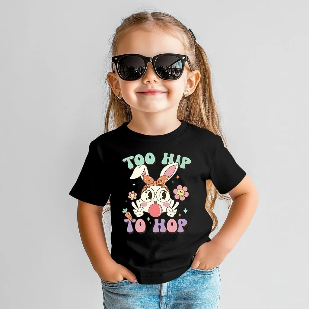 Toddler Shirts for Boys Grils Kids,Short-Sleeve Kids' Easter Shirts – Fun & Cute Designs Easter Shirt, 2-6T