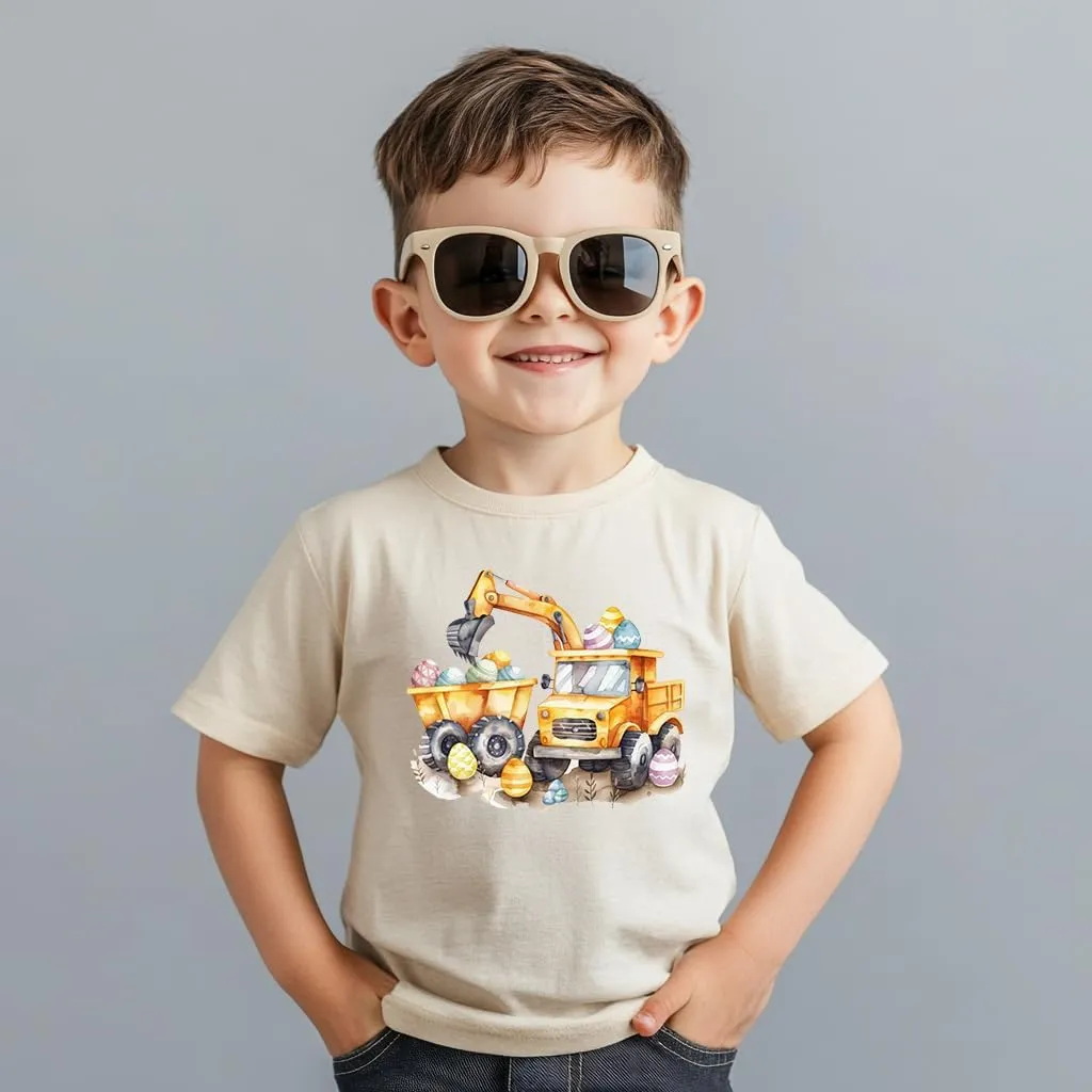 Toddler Shirts for Boys Grils Kids,Short-Sleeve Kids' Easter Shirts – Fun & Cute Designs Easter Shirt, 2-6T