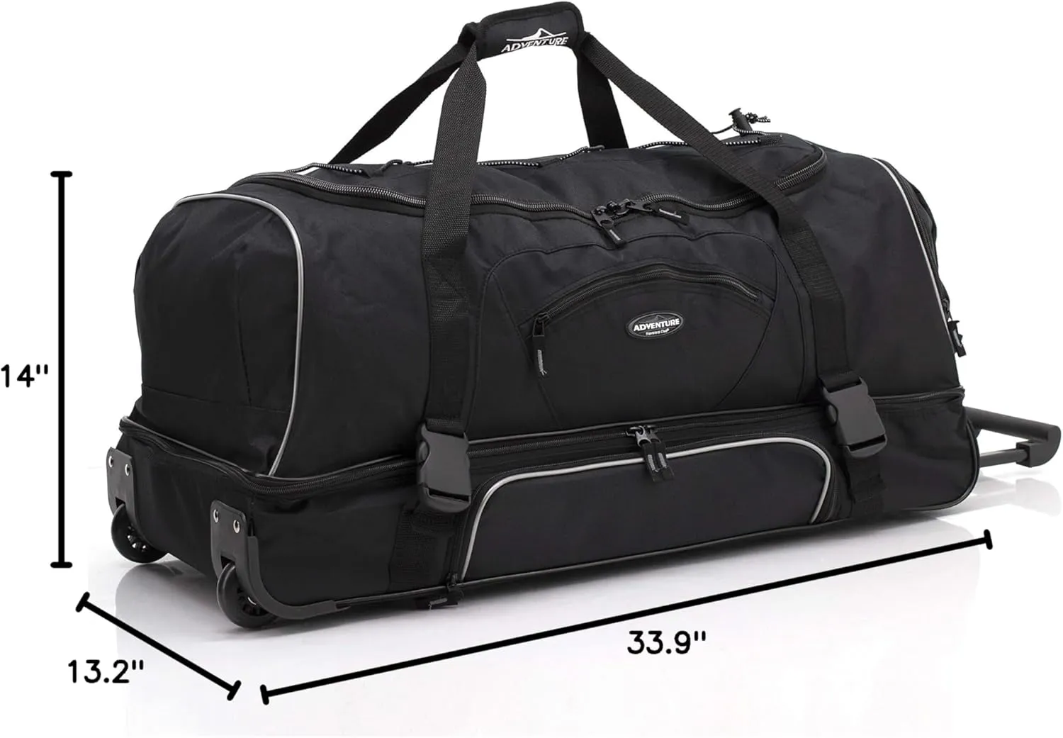 Travelers Club Adventure Rolling Travel Duffel Bag