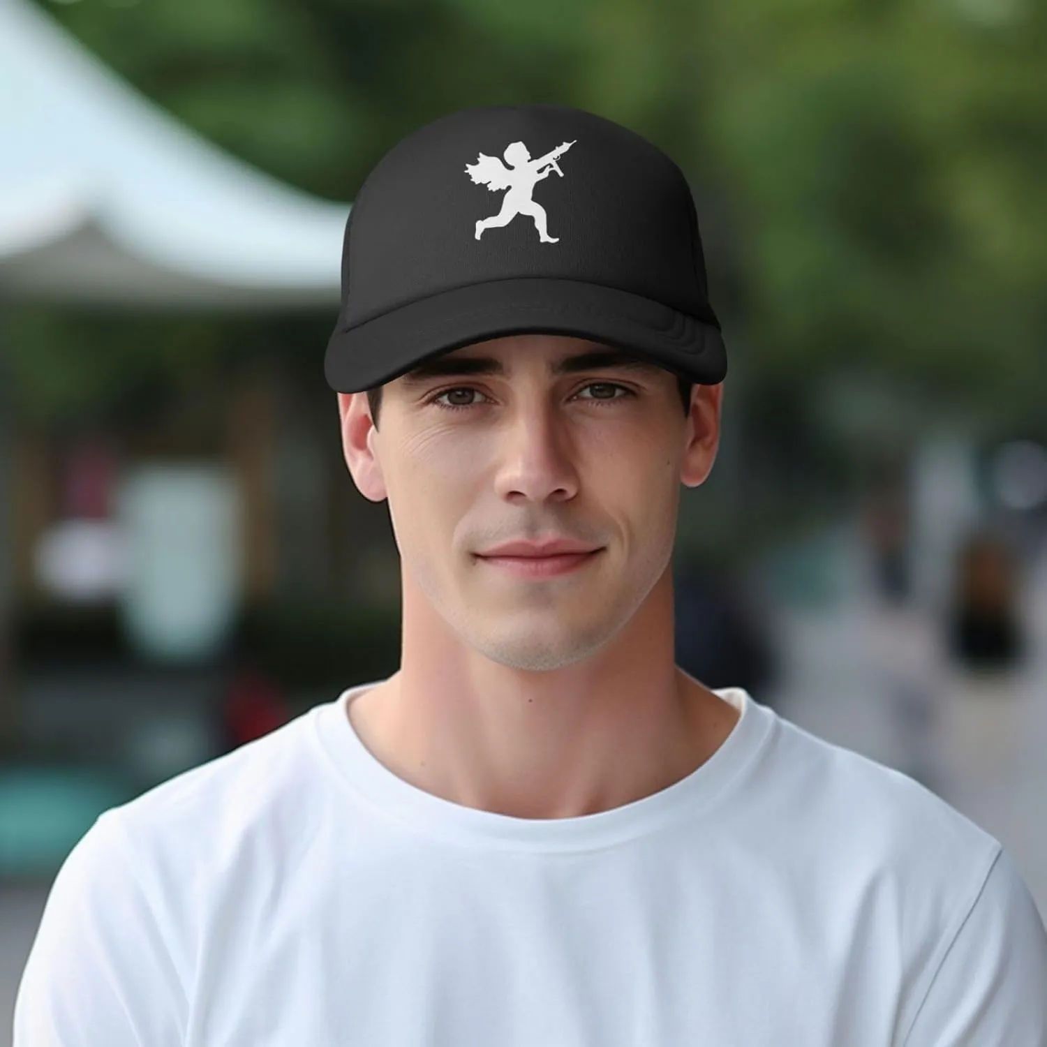 Vanilla Ice Cupid Logo,Baseball Caps Canvas Mesh Back Caps Trucker Caps