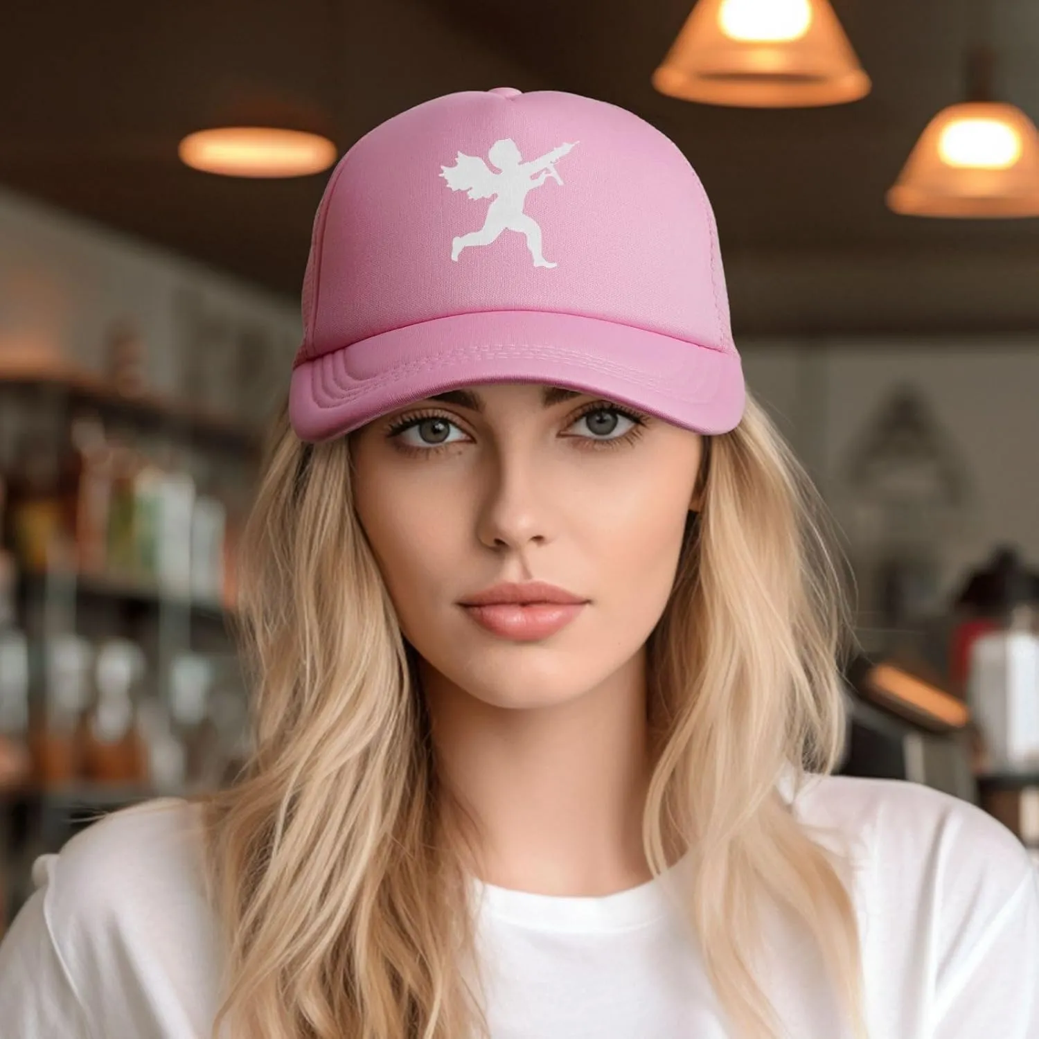 Vanilla Ice Cupid Logo,Baseball Caps Canvas Mesh Back Caps Trucker Caps