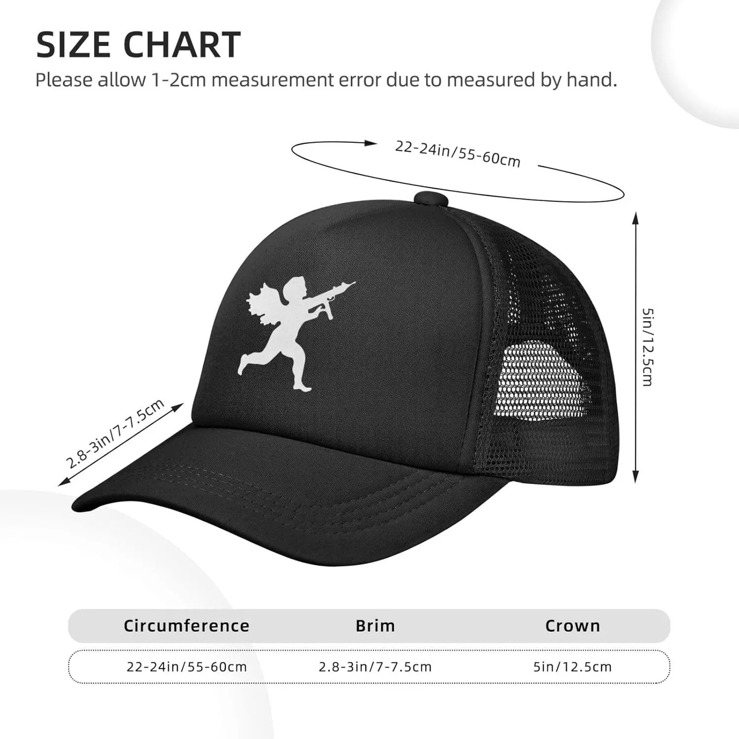 Vanilla Ice Cupid Logo,Baseball Caps Canvas Mesh Back Caps Trucker Caps