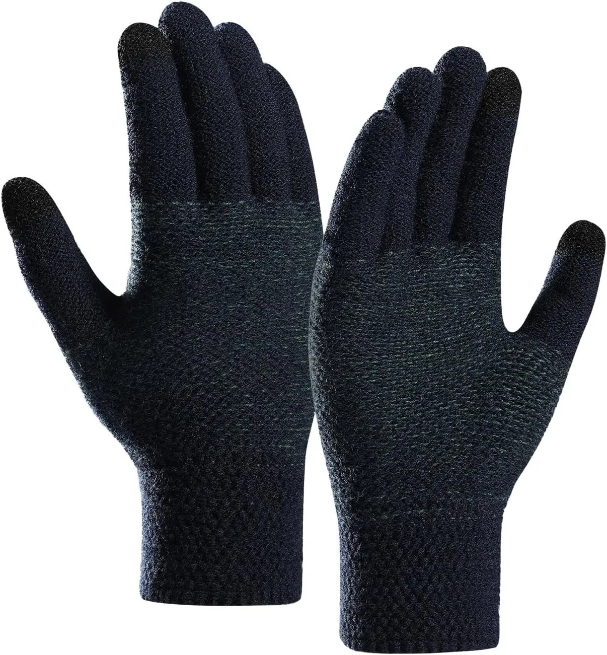 Winter Touchscreen Gloves for Women Men Cold Weather Thermal Warm Stretchy Knitted Windproof Gloves for Running