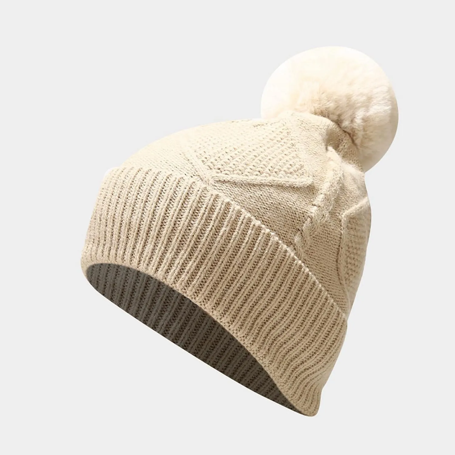 Women Mens Winter Hat Neck Scarf Touchscreen Gloves Slouchy Beanie Snow Warmer Knit Skull Cap Mittens Thick Scarves