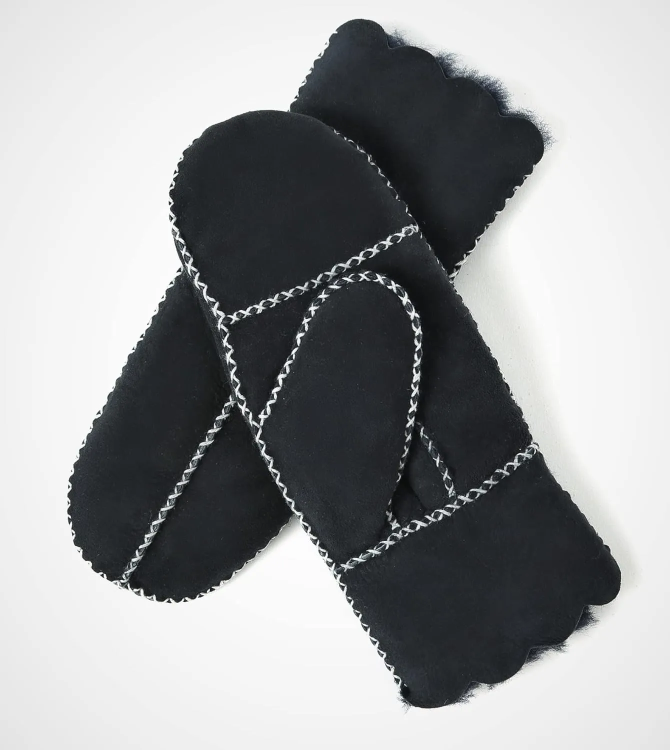 YISEVEN Women’s Winter Sheepskin Leather Shearling Mittens